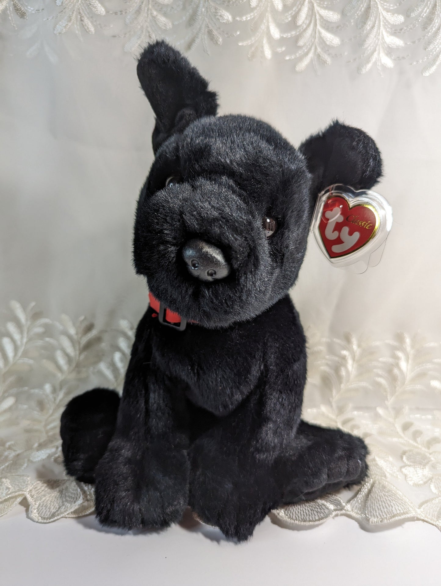 Ty Classic - Tugger The Black Lab Dog (11in) - Vintage Beanies Canada