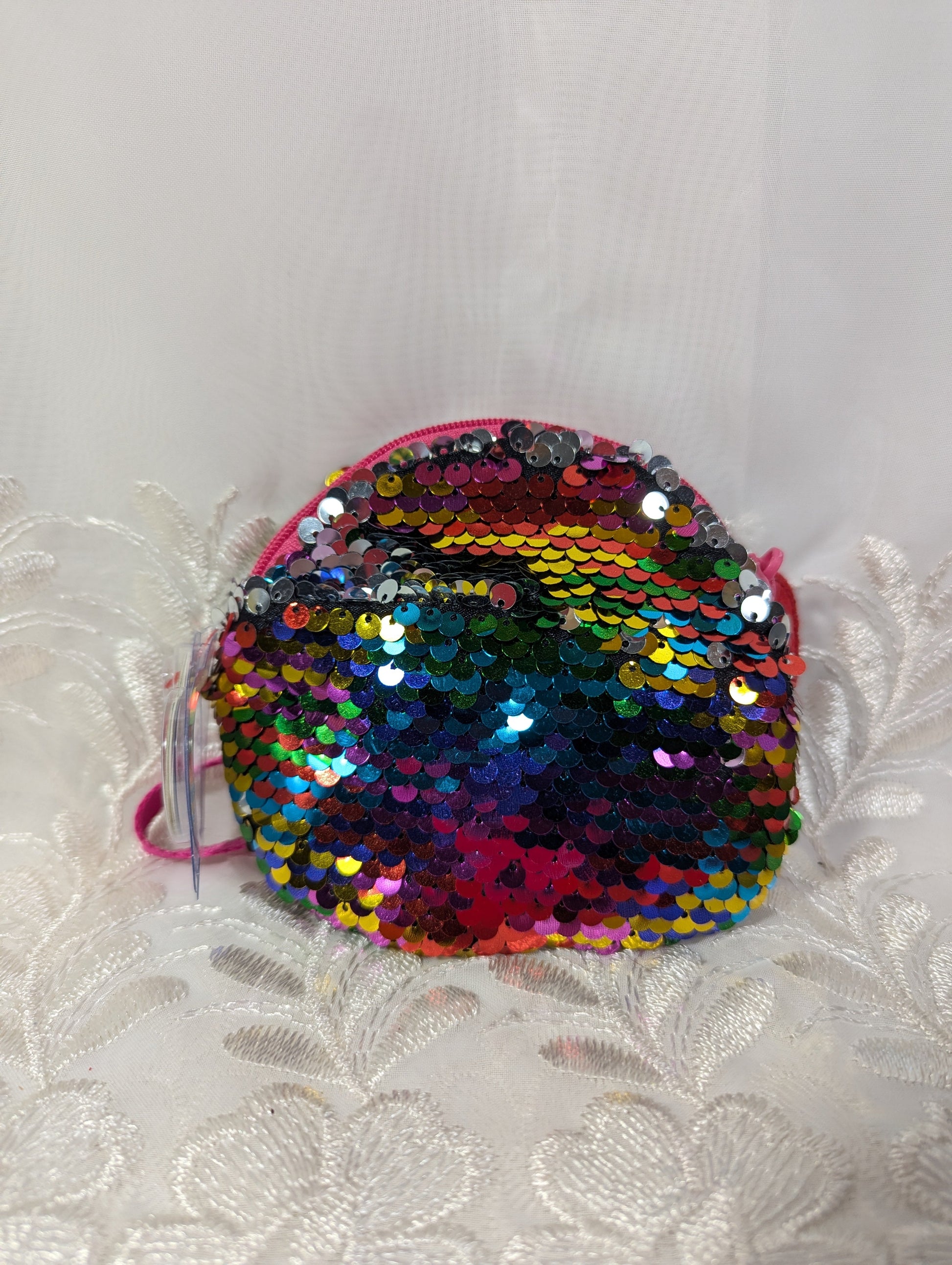 Ty Fashion - Owen the Sequined Rainbow Owl Coin Purse (5in) Near mint - Vintage Beanies Canada