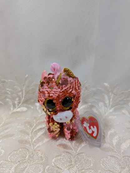 Ty Flippables Clip - Sunset The Sequined Unicorn (4in) - Vintage Beanies Canada