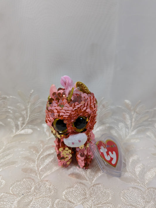Ty Flippables Clip - Sunset The Sequined Unicorn (4in) - Vintage Beanies Canada
