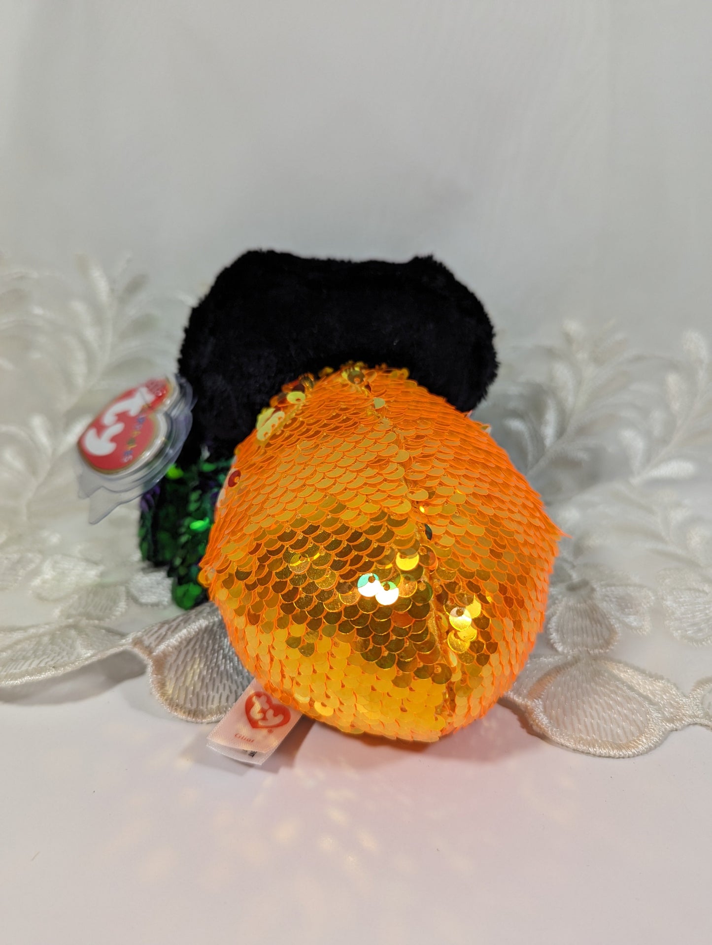 Ty Flippables - Glint The Halloween Sequined Spider (6in) Near Mint - Vintage Beanies Canada