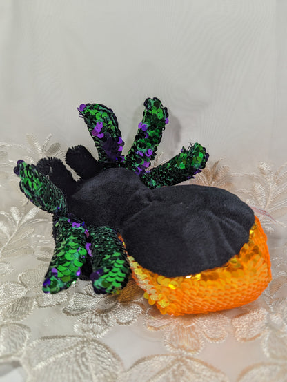 Ty Flippables - Glint The Halloween Sequined Spider (6in) Near Mint - Vintage Beanies Canada