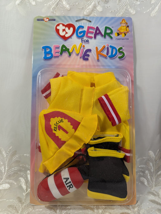 Ty Gear For Beanie Kids - The Firefighter Outfit (New in box) - Vintage Beanies Canada