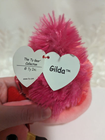 Ty Gear - Gilda The Pink Flamingo Coin Purse (5in) - Vintage Beanies Canada