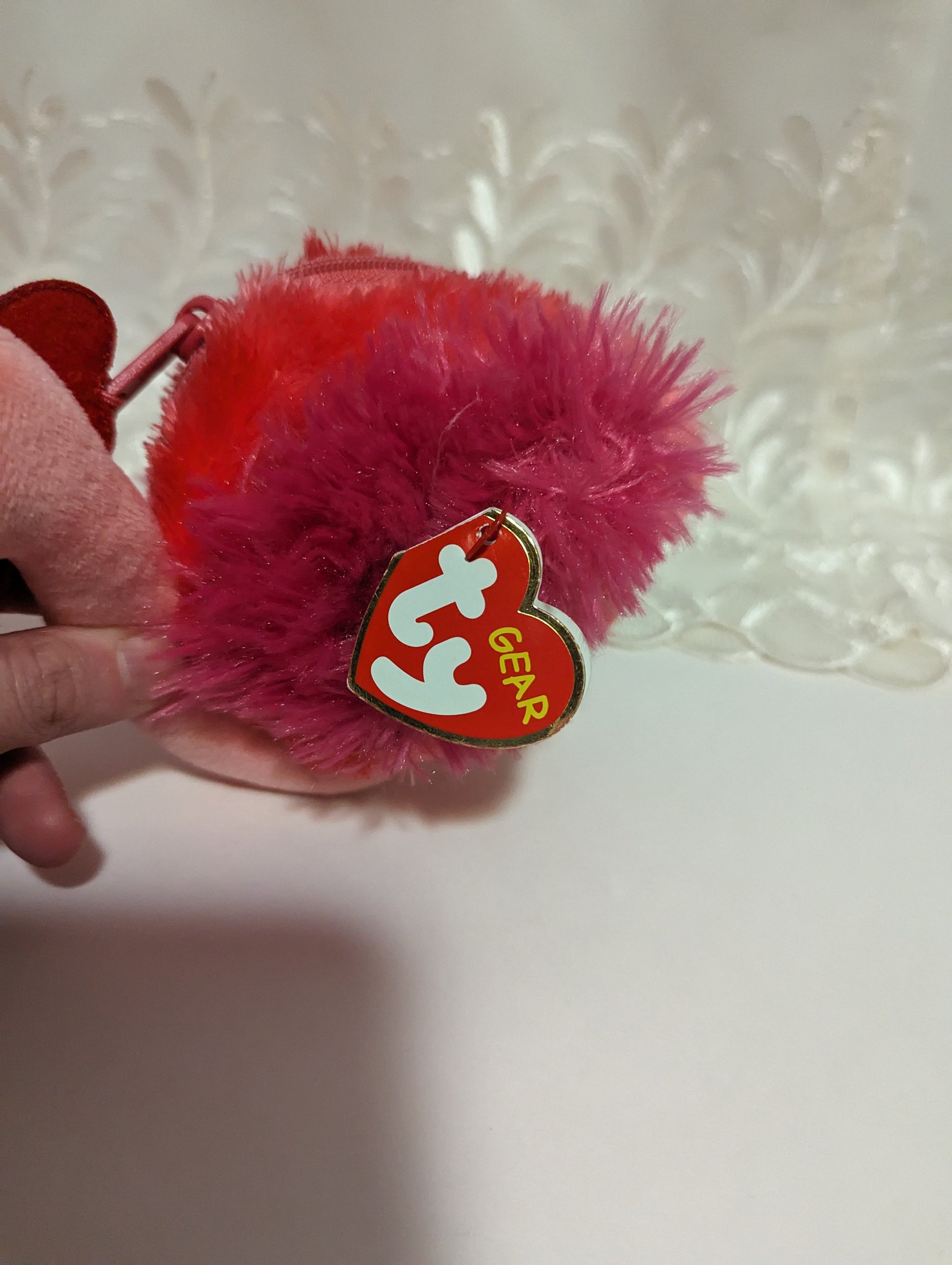 Ty Gear - Gilda The Pink Flamingo Coin Purse (5in) - Vintage Beanies Canada