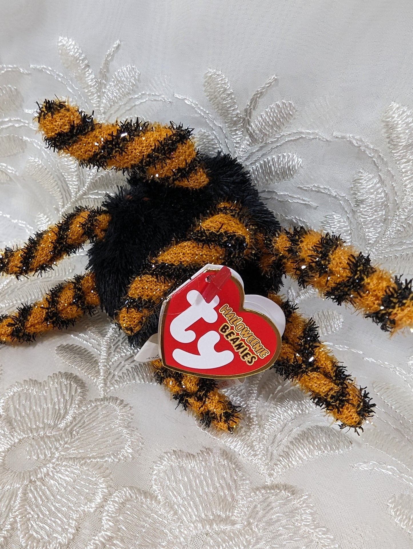 Ty Halloweenie Beanie - Creeps The Spider (5in) *Tiny* - Vintage Beanies Canada