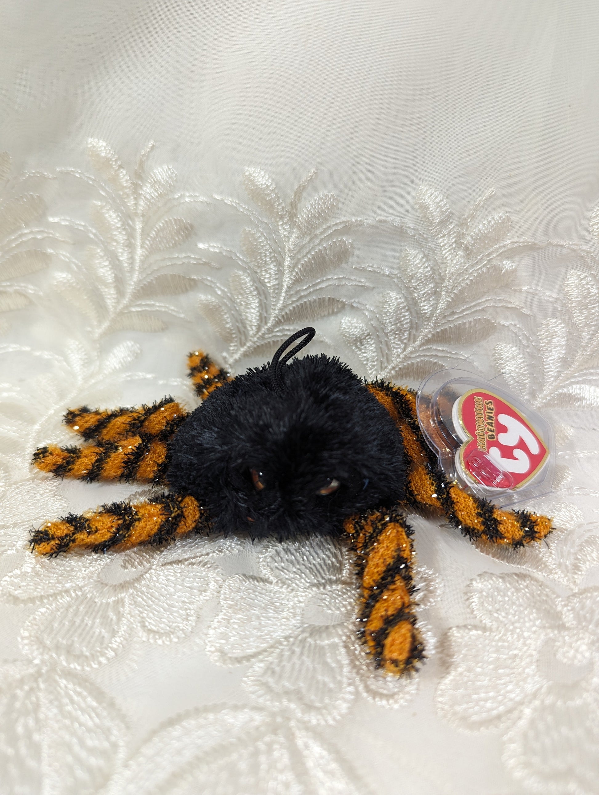 Ty Halloweenie Beanie - Creeps The Spider (5in) *Tiny* - Vintage Beanies Canada