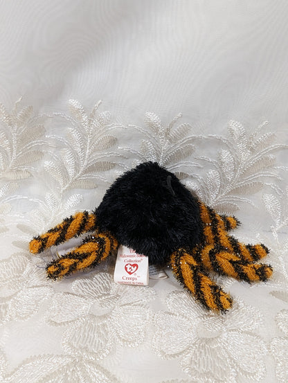 Ty Halloweenie Beanie - Creeps The Spider (5in) *Tiny* - Vintage Beanies Canada