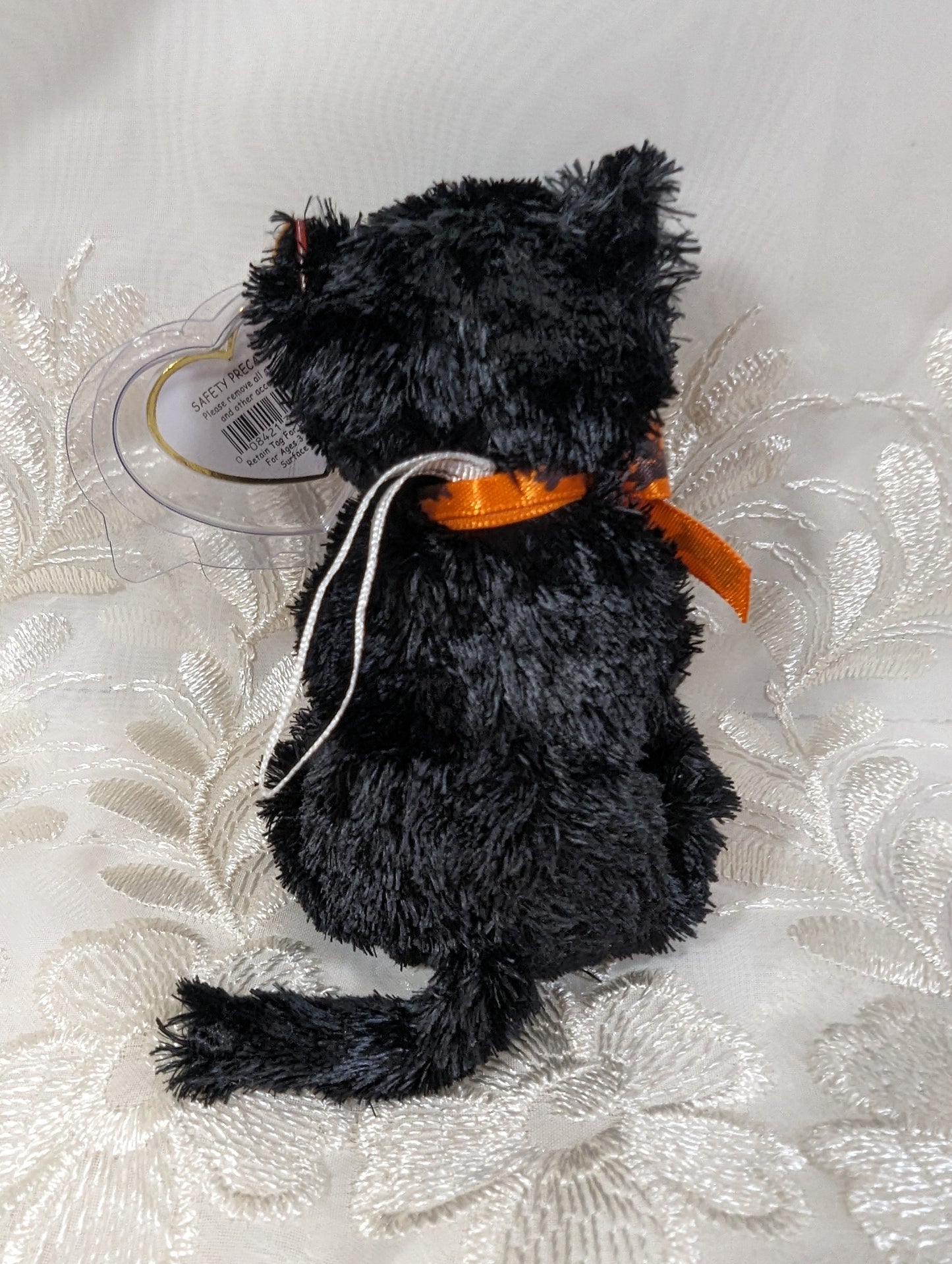 Ty Halloweenie Beanie - Fraidy The Black Halloween Cat (4in) *Tiny* - Vintage Beanies Canada