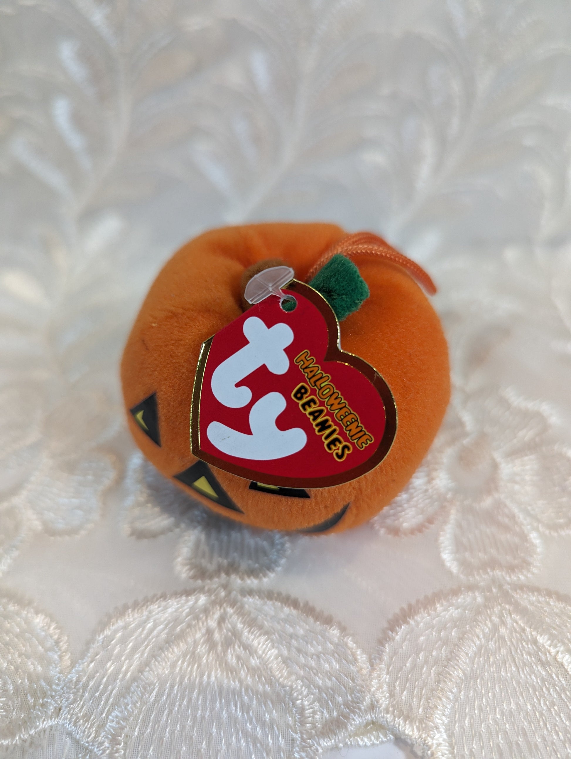 Ty Halloweenie Beanie - Glow The Halloween Jack Lantern Pumpkin (2in) *Tiny* - Vintage Beanies Canada