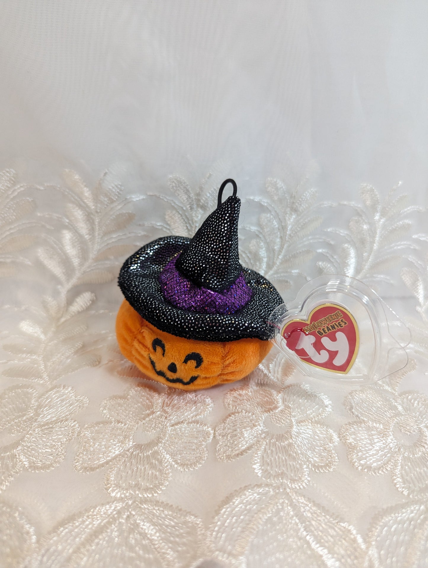 Ty Halloweenie Beanie - Scream The Halloween Pumpkin (3in) - Vintage Beanies Canada