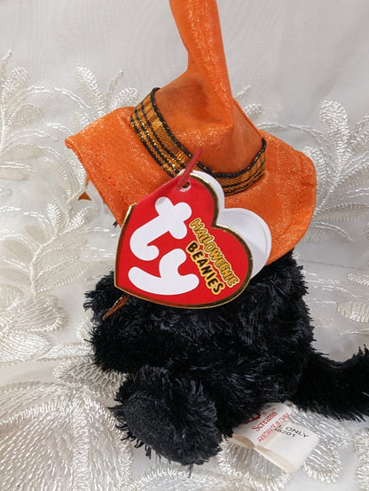 Ty Halloweenie Beanie - Screams The Black Halloween Cat (4in) *Tiny* - Vintage Beanies Canada