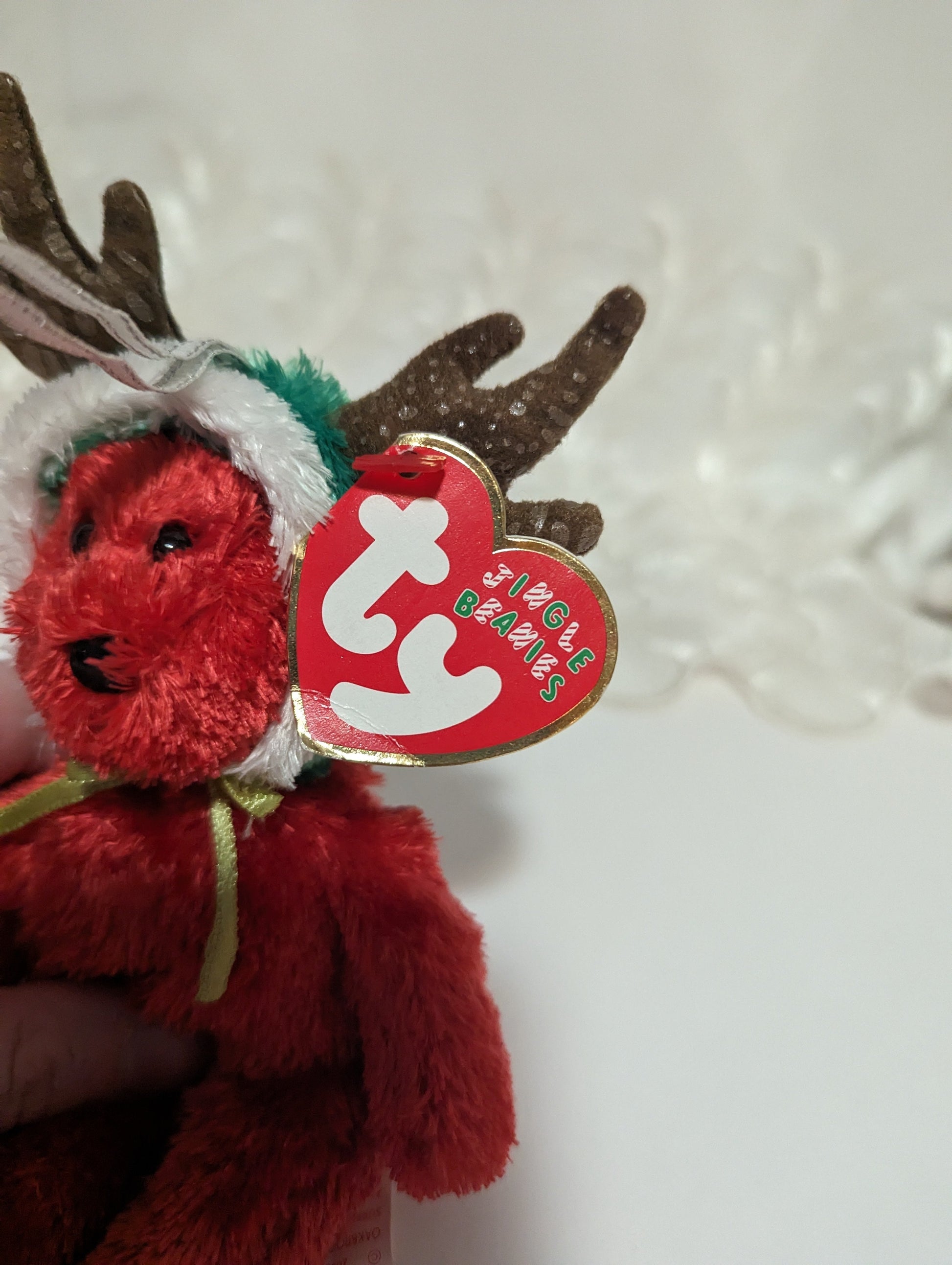 Ty Jingle Beanie - 2002 Holiday Teddy The Red Bear (5in) Christmas Tree Ornament - Near Mint - Vintage Beanies Canada