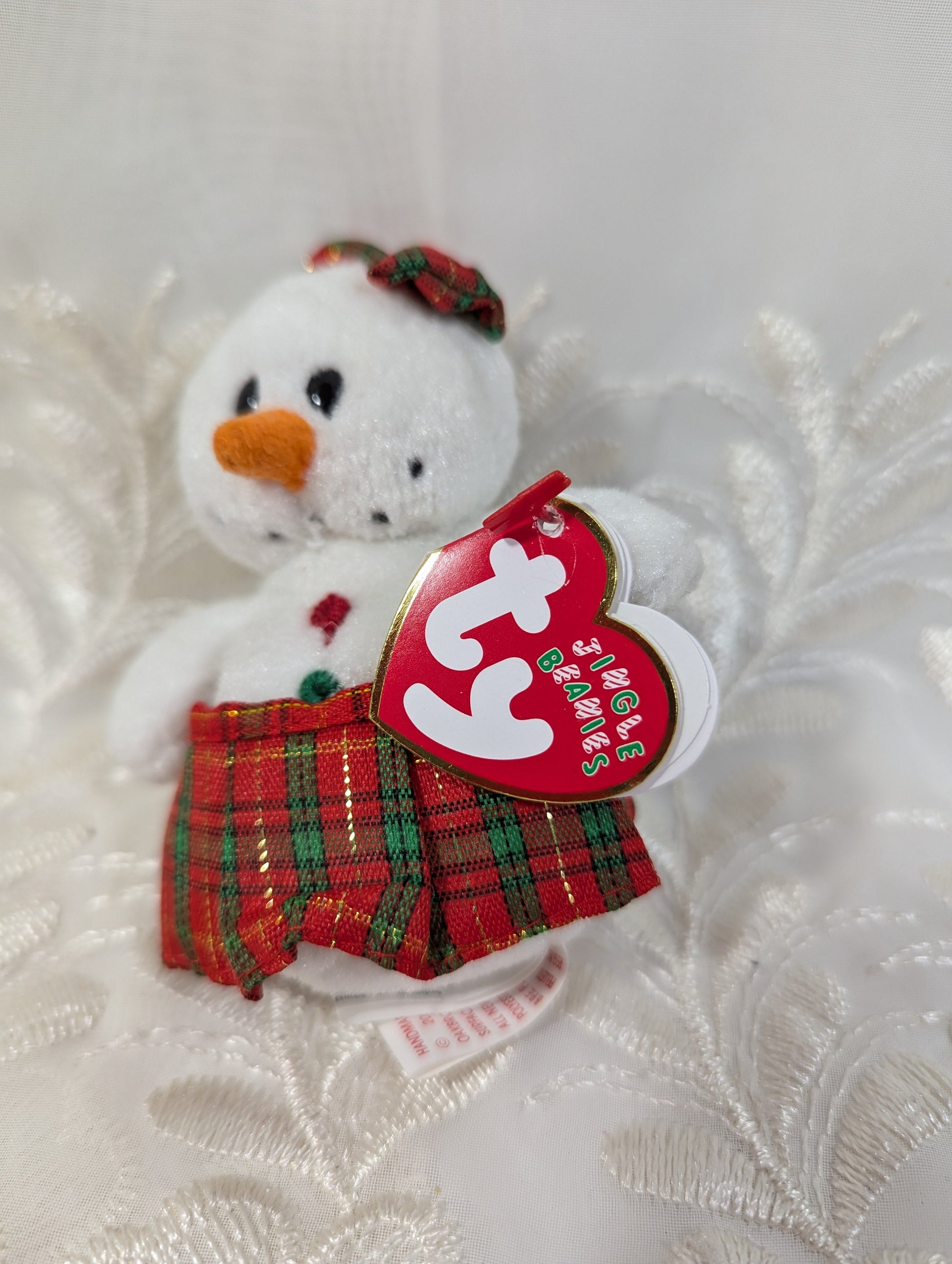 Ty Jingle Beanie - Coolstina The Snowman (4in) Christmas Tree Ornament - Vintage Beanies Canada