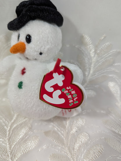 Ty Jingle Beanie - Coolston the snowman (4in) Christmas Tree Ornament - Vintage Beanies Canada