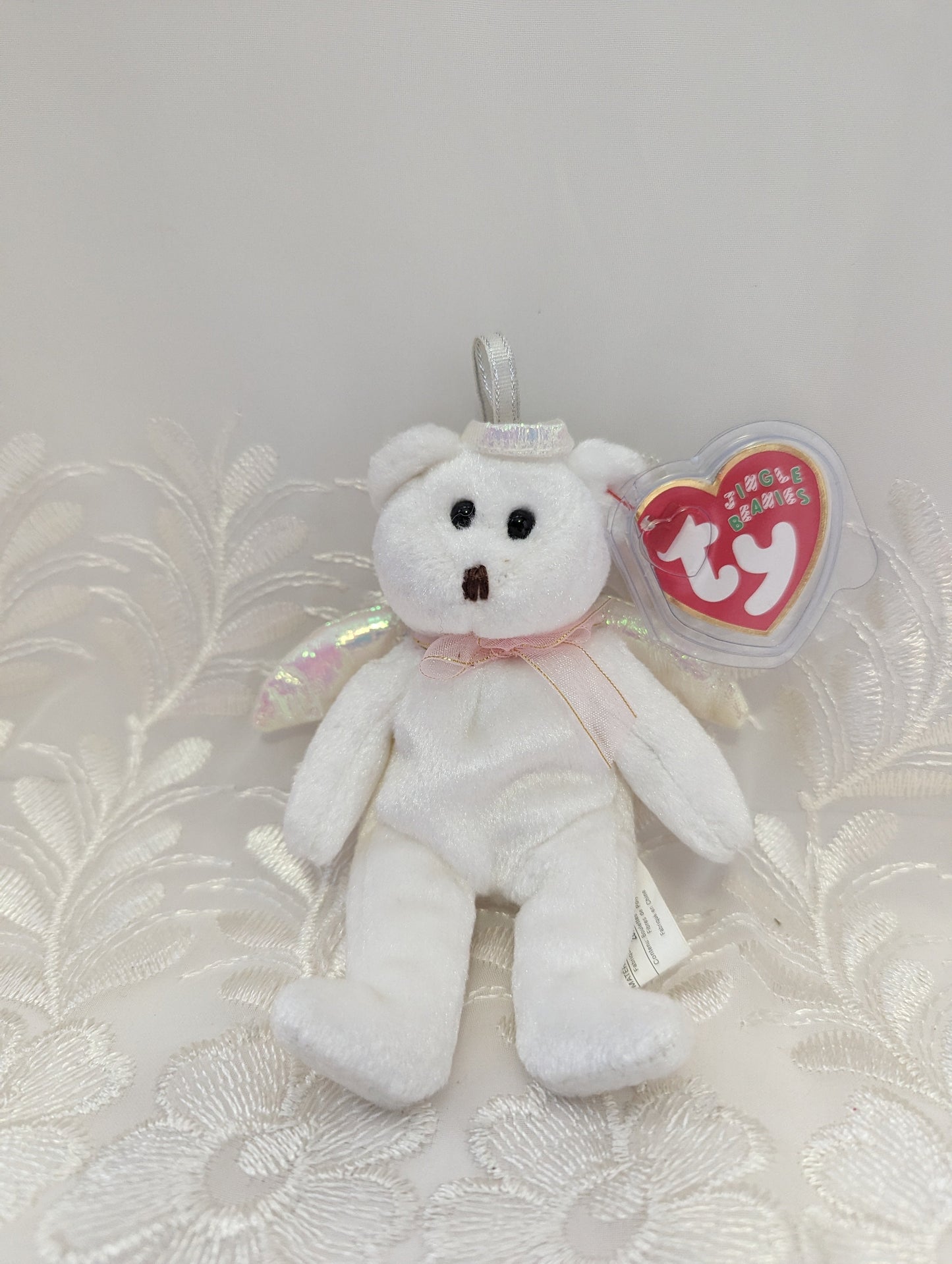 Ty Jingle Beanie - Halo The Angel Bear (5in) Christmas Ornament - Vintage Beanies Canada