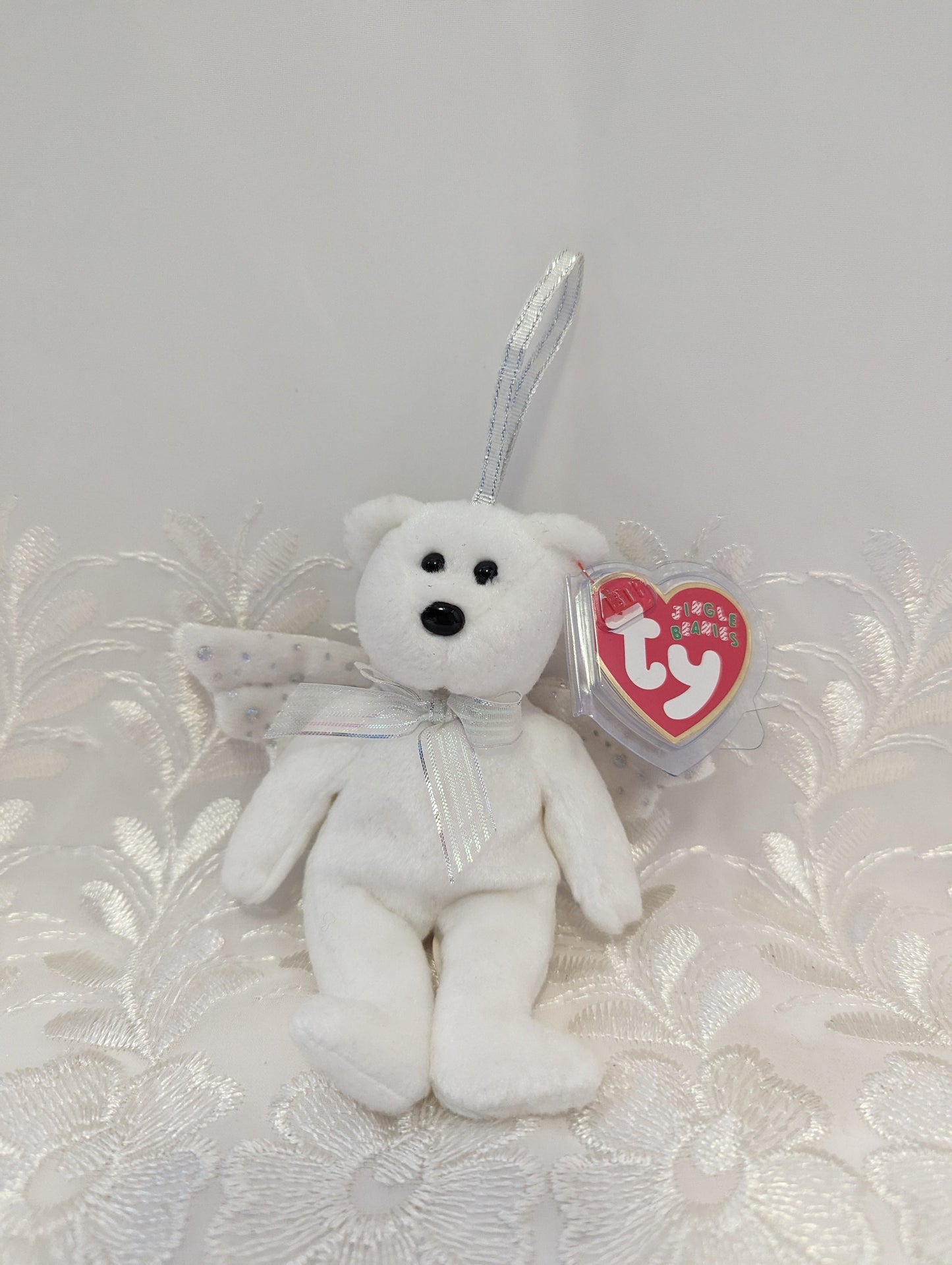 Ty Jingle Beanie - Herald The Angel Bear (5in) Christmas Tree Decoration - Vintage Beanies Canada