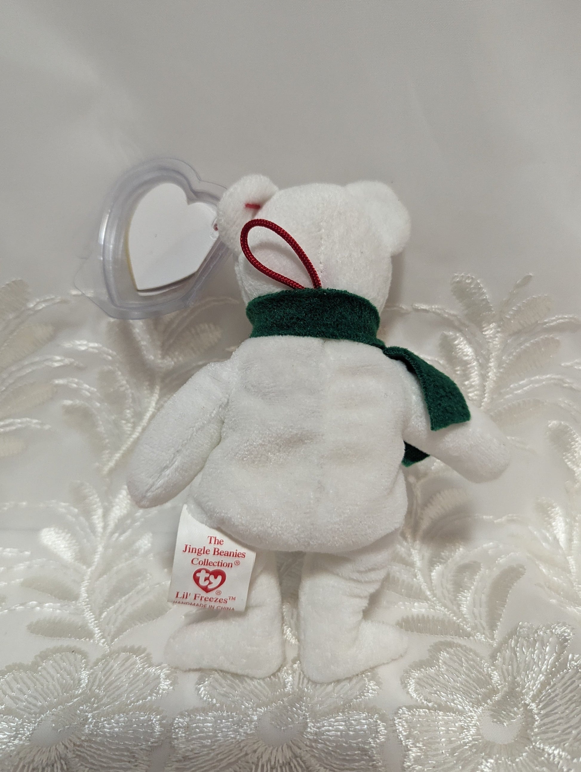 Ty Jingle Beanie - Lil' Freezes The Bear (5in) See Description - Vintage Beanies Canada