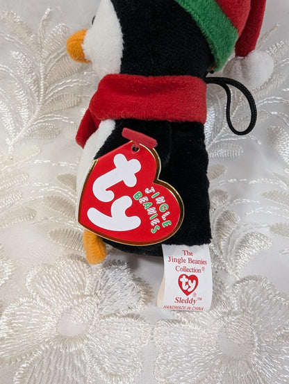 Ty Jingle Beanie - Sleddy The Penguin (4in) Christmas Tree Ornament - Vintage Beanies Canada