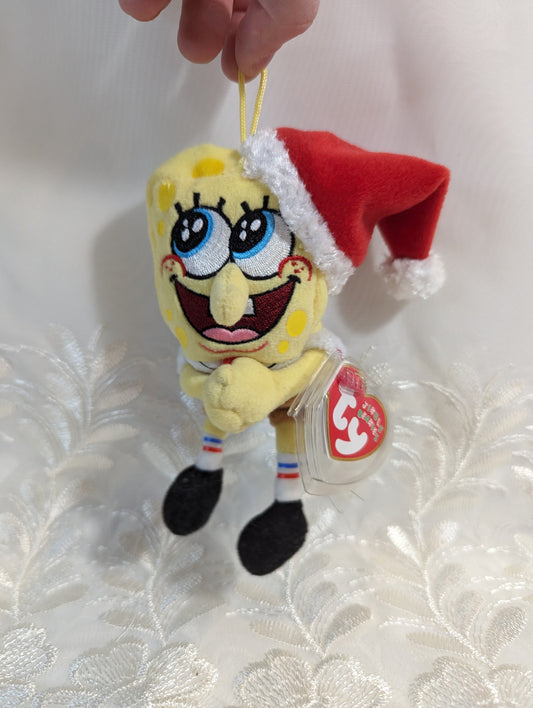 Ty Jingle Beanie - SpongeBob Jolly Elf (5in) Christmas Ornament - Vintage Beanies Canada