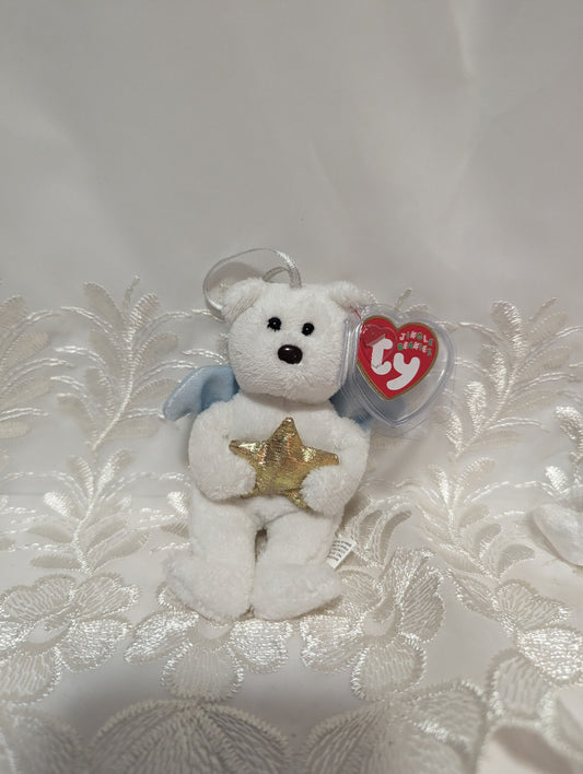 Ty Jingle Beanie - Star The Angel Bear (5in) Christmas Tree Ornament - Vintage Beanies Canada