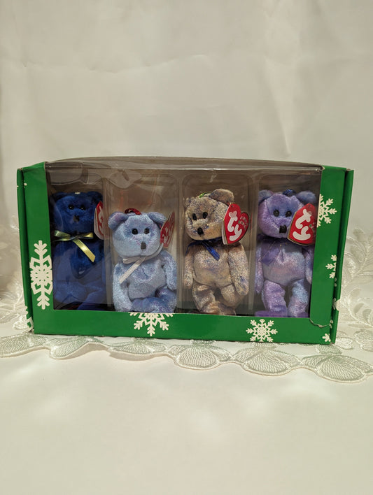 Ty Jingle Beanies - Clubby The Bears Christmas Ornaments Set (4in) Pre-owned - Vintage Beanies Canada