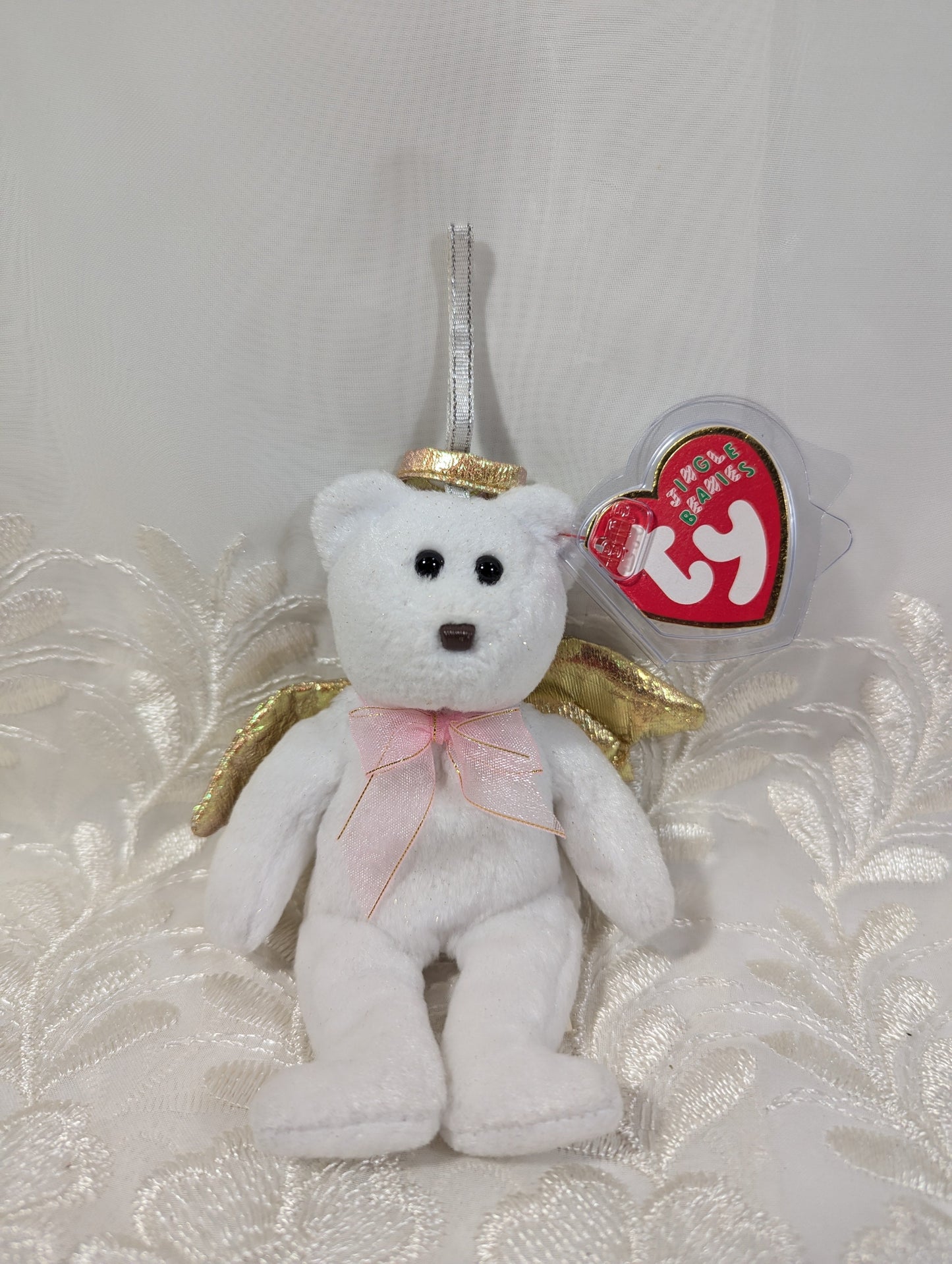 Ty Jingle Beanies - Halo II the Angel Bear (5in) Christmas Tree Ornament - Vintage Beanies Canada