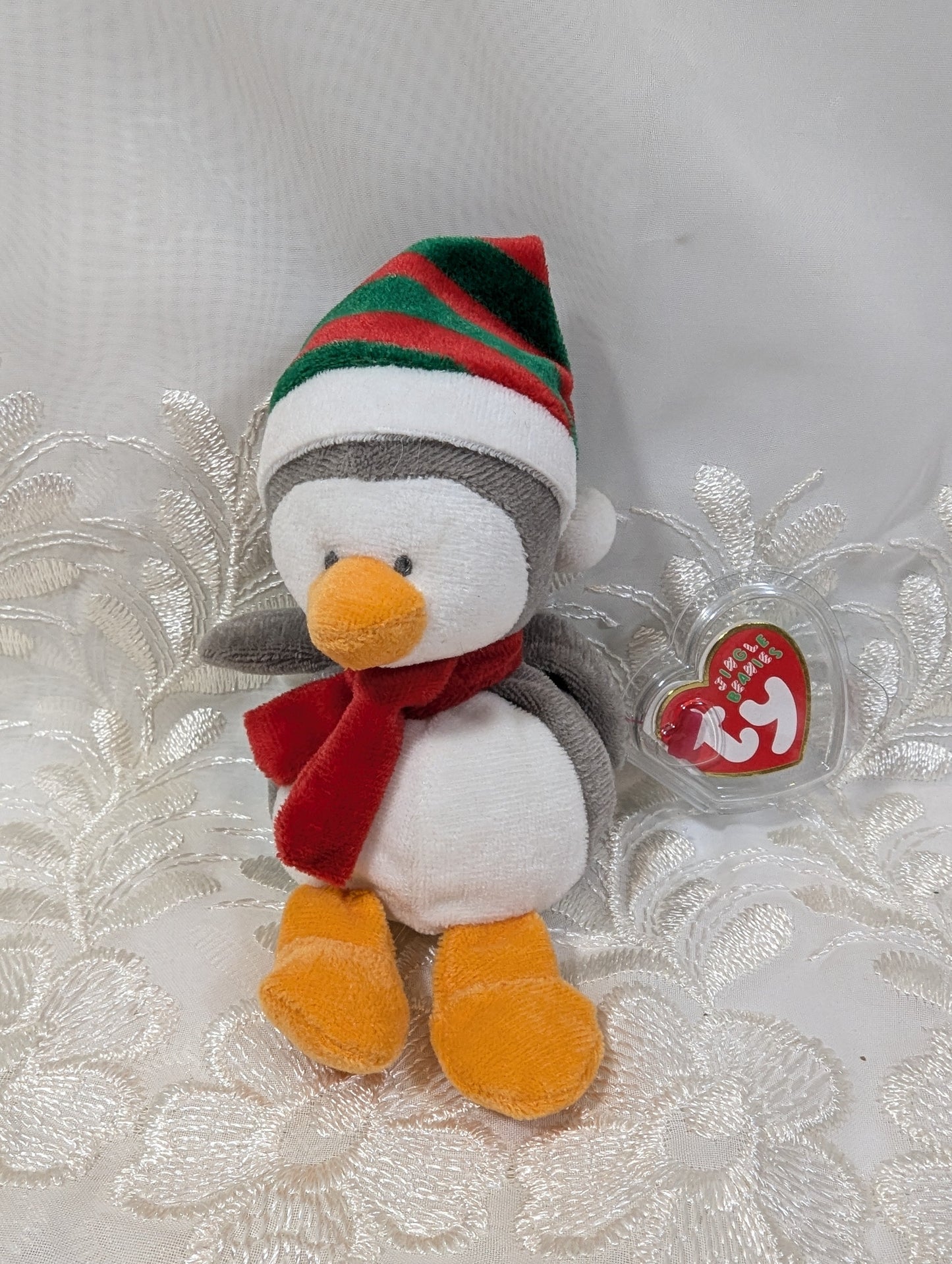 Ty Jingle Beanies - Icicles The Penguin (5in) Christmas Tree Ornament - Vintage Beanies Canada