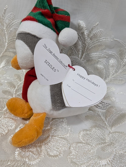 Ty Jingle Beanies - Icicles The Penguin (5in) Christmas Tree Ornament - Vintage Beanies Canada