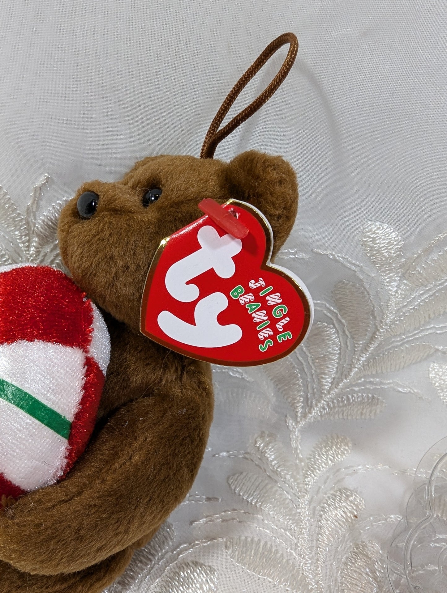 Ty Jingle Beanies - Yummy The Bear (5in) Christmas Tree Ornament - Vintage Beanies Canada