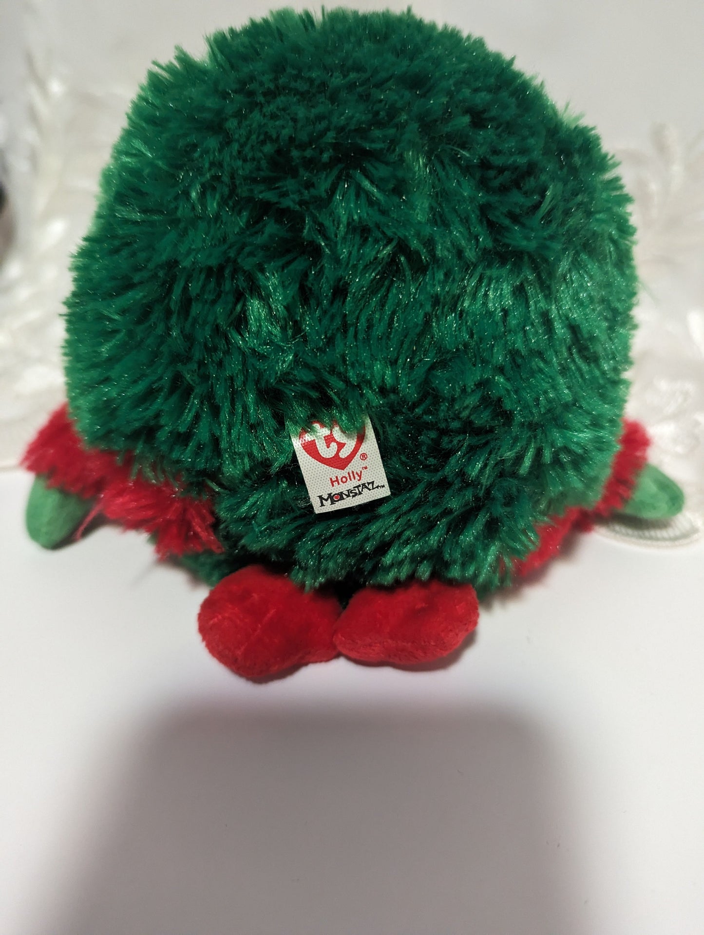 Ty Monstaz - Holly the Christmas monster (6in) Distorted Sound No Hang Tag - Vintage Beanies Canada