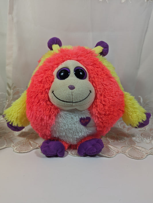 Ty Monstaz - Murphy The Orange Ball Monster (8in) No Tag, No Sound - Vintage Beanies Canada