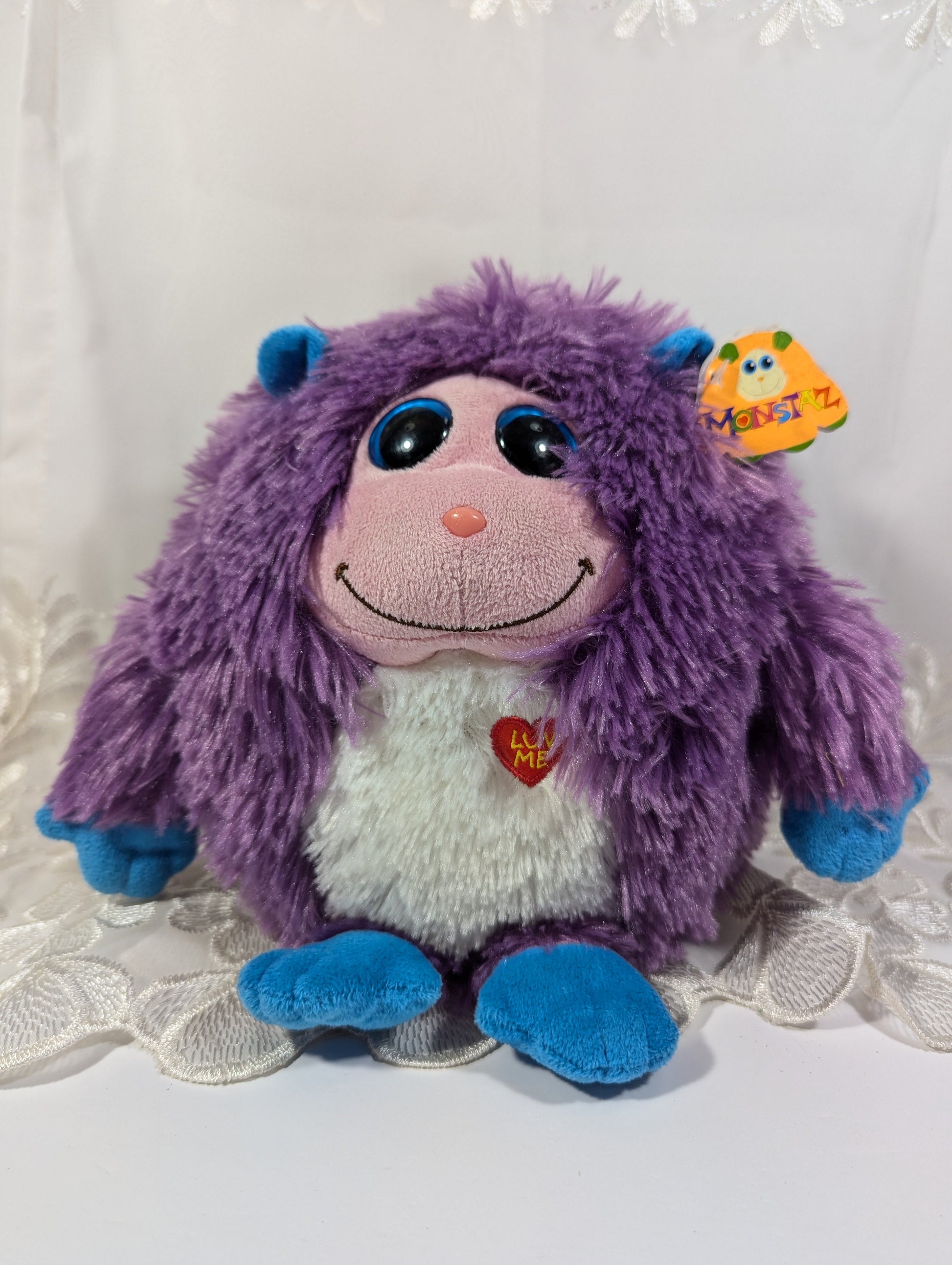 Ty Monstaz - Zelda The Purple Monster (8in) Non - mint Tag - Vintage Beanies Canada