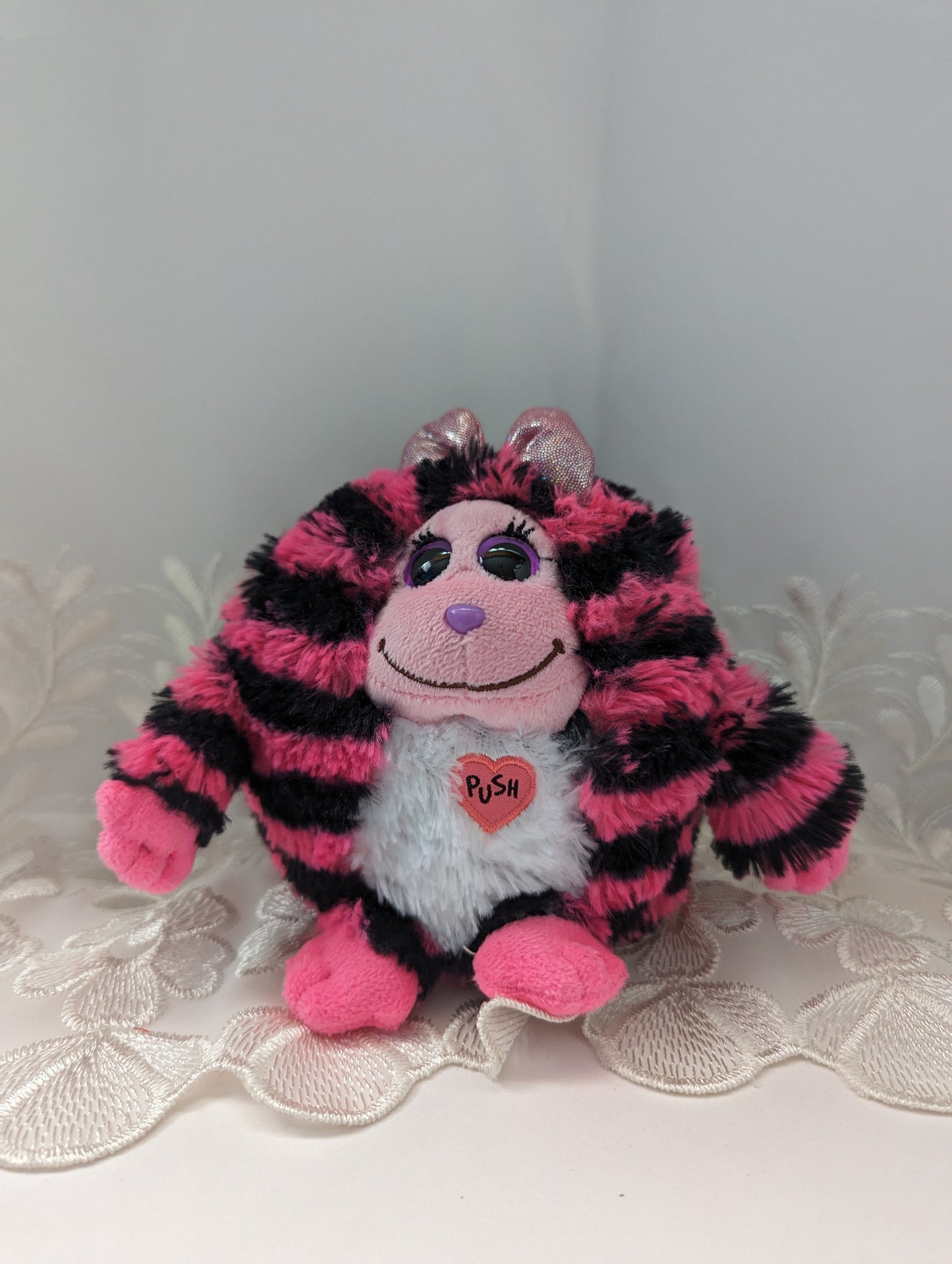 Ty Monstaz - Zoey The Pink And Black Monster (5.5in) - Vintage Beanies Canada