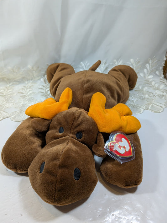 Ty Pillow Pals Collection - Antlers The Moose (13 in) - Vintage Beanies Canada