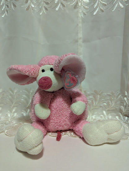 Ty Pinkys Beanie Buddy - Ratzo The Large Pink Rat (13in) Non-mint Hang Tag - Vintage Beanies Canada