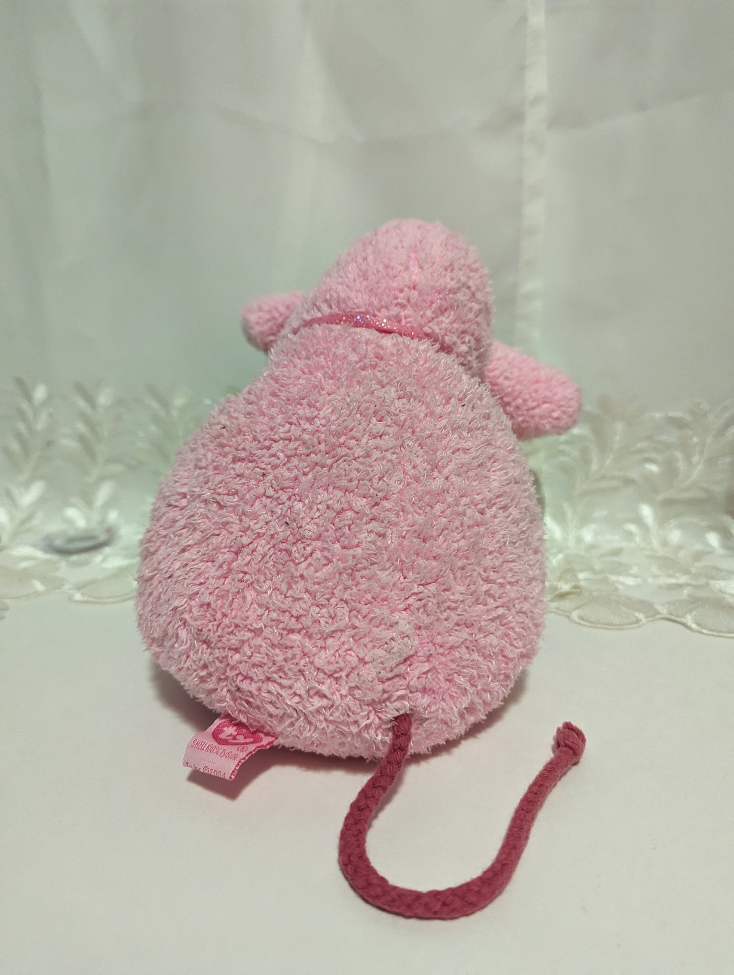 Ty Pinkys Beanie Buddy - Ratzo The Large Pink Rat (13in) Non-mint Hang Tag - Vintage Beanies Canada