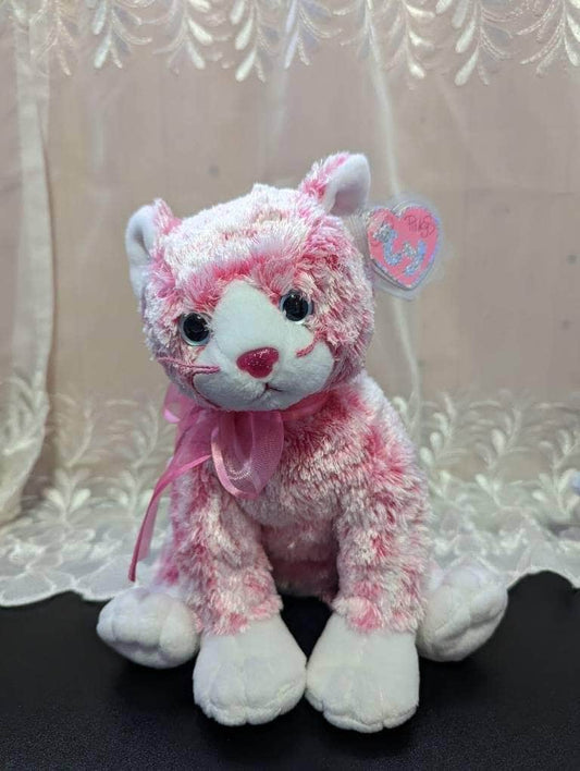 Ty Pinkys Beanie Buddy - Sugarcat The Pink Cat - *Very Rare* (10in) - Non-mint Tags - Vintage Beanies Canada