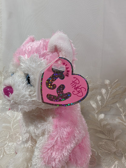 Ty Pinkys - Bonita the Pink Dog (6in) - Vintage Beanies Canada