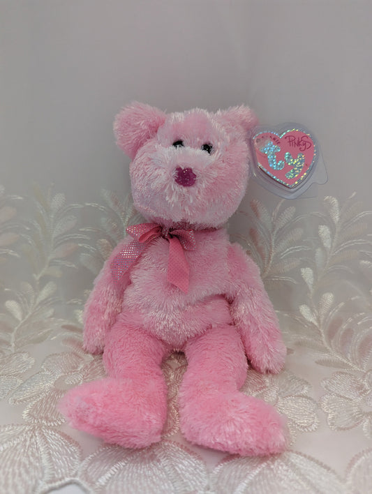 Ty Pinkys Collection - Dazzler The Pink Bear (9in) - Vintage Beanies Canada