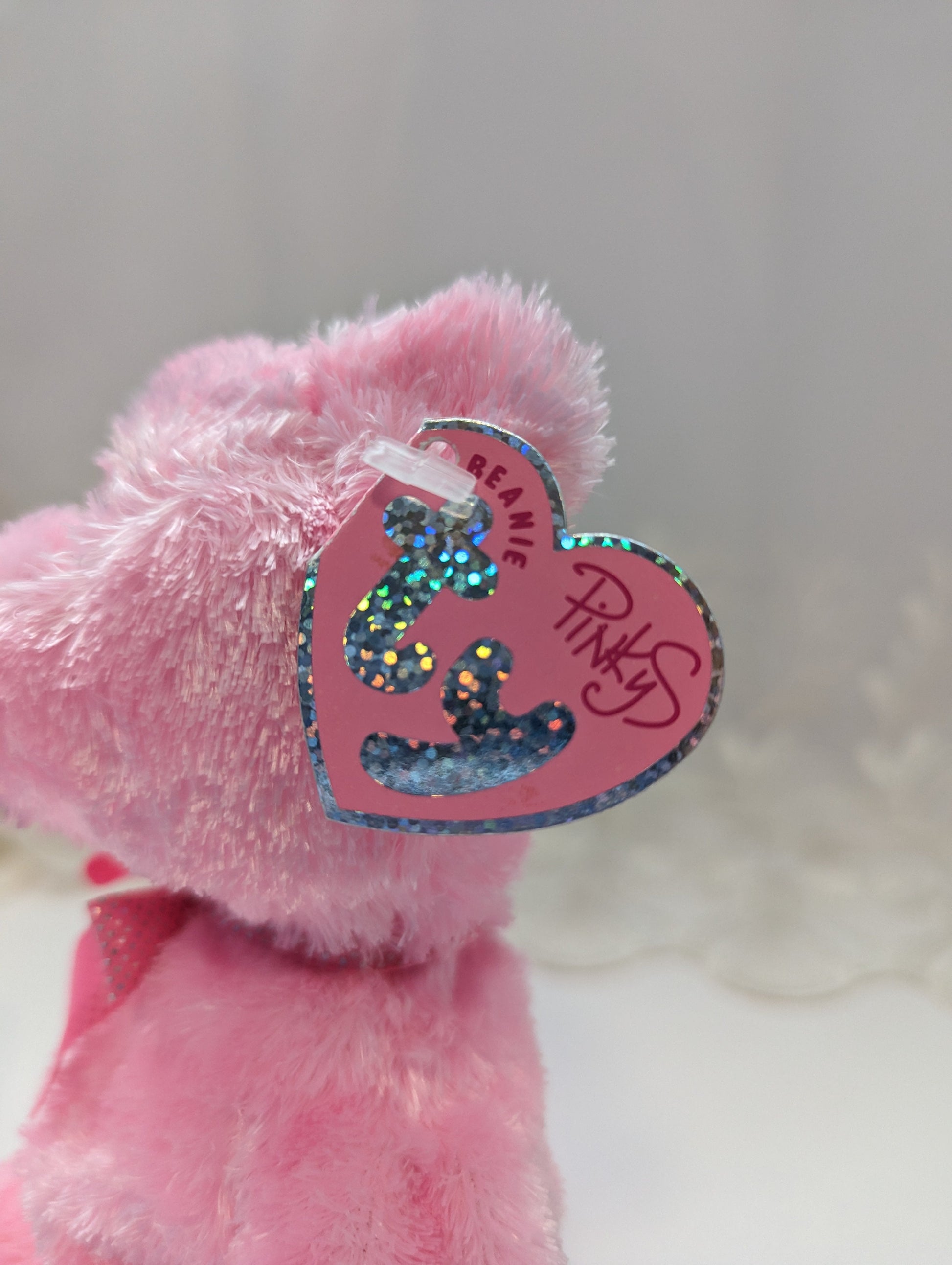 Ty Pinkys Collection - Dazzler The Pink Bear (9in) - Vintage Beanies Canada