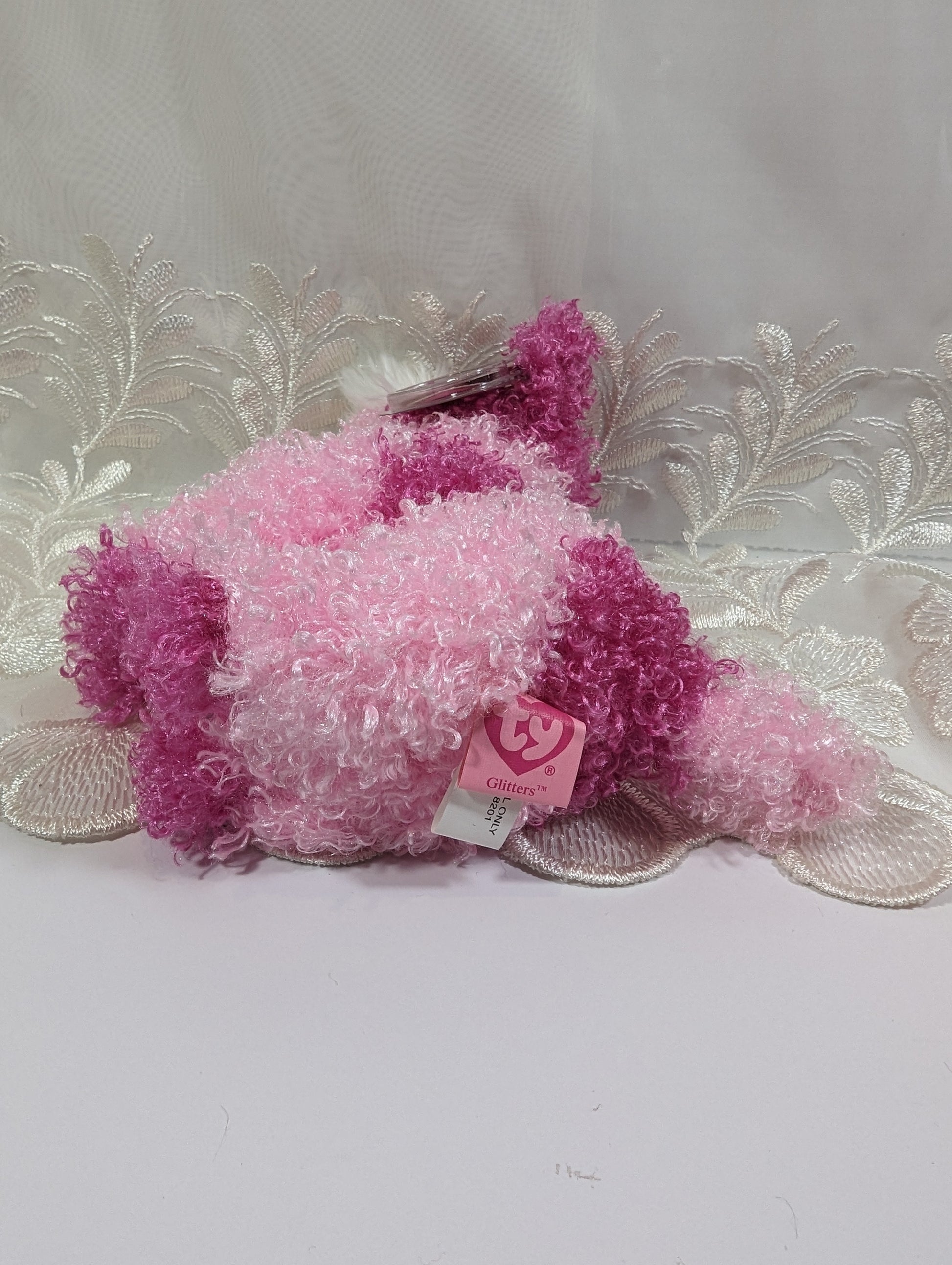 Ty Pinkys Collection - Glitters The Pink Dog (6.5in) - Vintage Beanies Canada