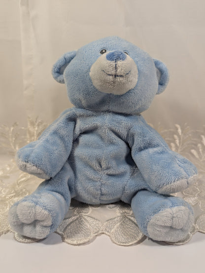 TY Pluffies - Baby Woods Blue the Bear (9 in) No Tag - Vintage Beanies Canada