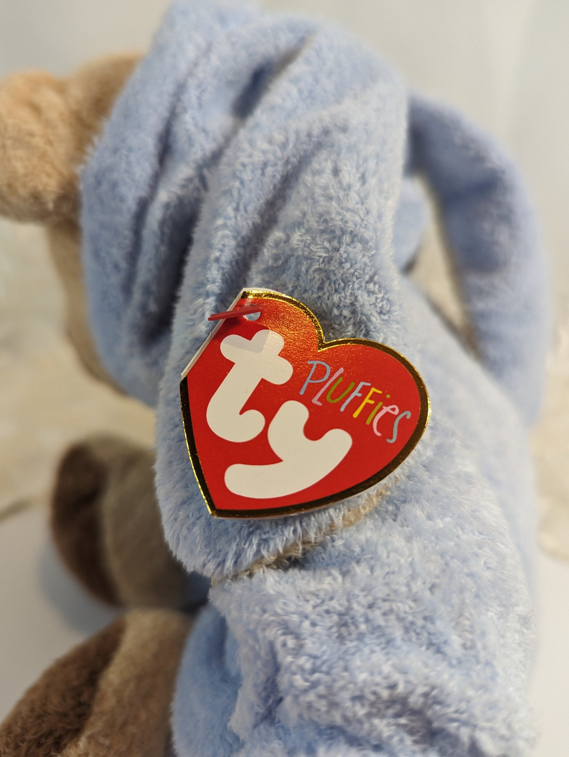 Ty Pluffies Collection - Blue PJ Bear (12in) Love To Baby - Non-removable Pajamas - Vintage Beanies Canada