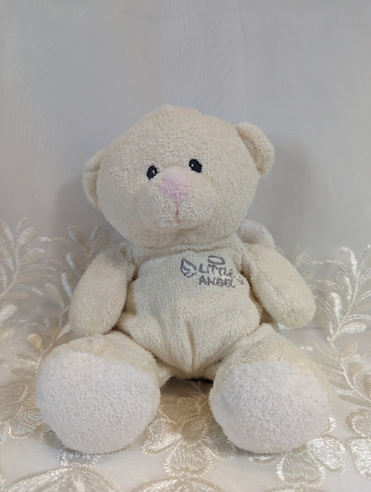 Ty Pluffies collection - Little Angel The White Bear (9in) *Rare* No Hang Tag - Vintage Beanies Canada