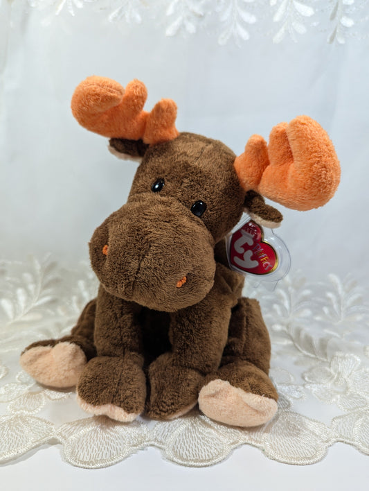 Ty Pluffies Collection - Lumpy The Moose (9in) - Vintage Beanies Canada