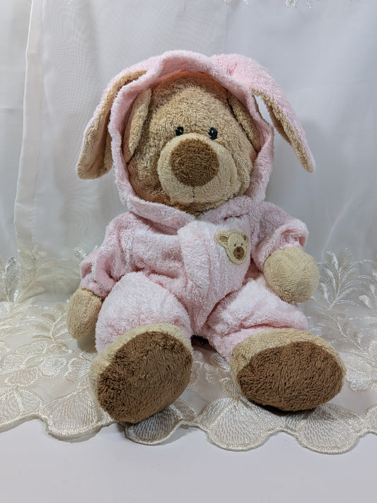 Ty Pluffies Collection - Pink PJ Bear (12in) Love To Baby - Non - removable Pajamas - No Hang Tag - Vintage Beanies Canada