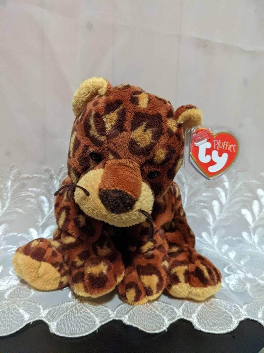 Ty Pluffies Collection - Pokey The Leopard (8.5in) Near Mint - Vintage Beanies Canada