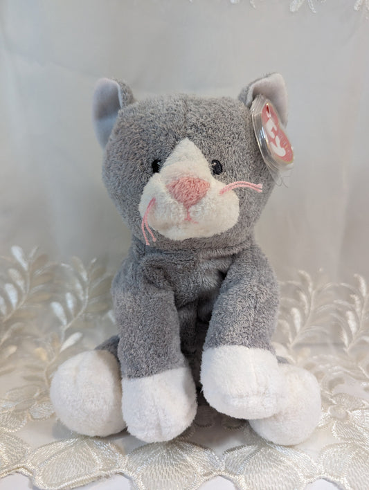 Ty Pluffies Collection - Pursley the Cat Plush (10in) Discoloration To The Face See Photos - Vintage Beanies Canada