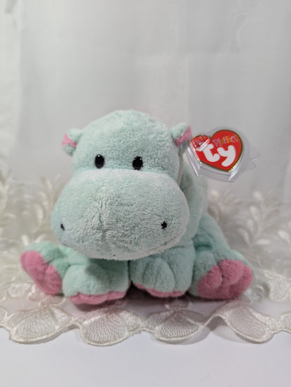 Ty Pluffies Collection - Tubby The Hippo (9in) *Rare* - Vintage Beanies Canada